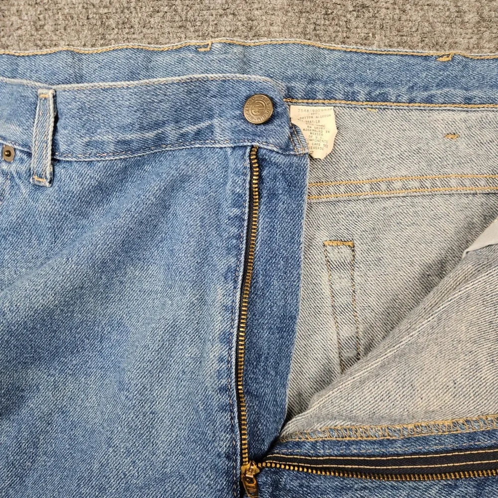 Backroad Blues Denim Mens Jean Shorts Blue Mid Wash 100% Cotton Size 42 125480